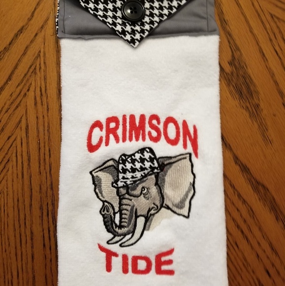 Other - Embroidered Bama Elephant Towel with topper